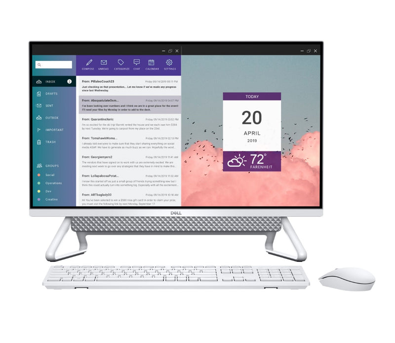 Dell Inspiron 7700 AiO Desktop PC, Intel Core i7-1165G7, 16GB RAM, 1TB HDD + 512GB SSD, 27" Full HD Touch Screen