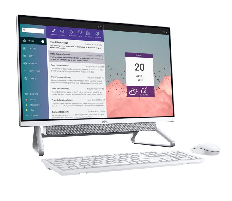 Dell Inspiron 7700 AiO Desktop PC, Intel Core i7-1165G7, 16GB RAM, 1TB HDD + 512GB SSD, 27" Full HD Touch Screen