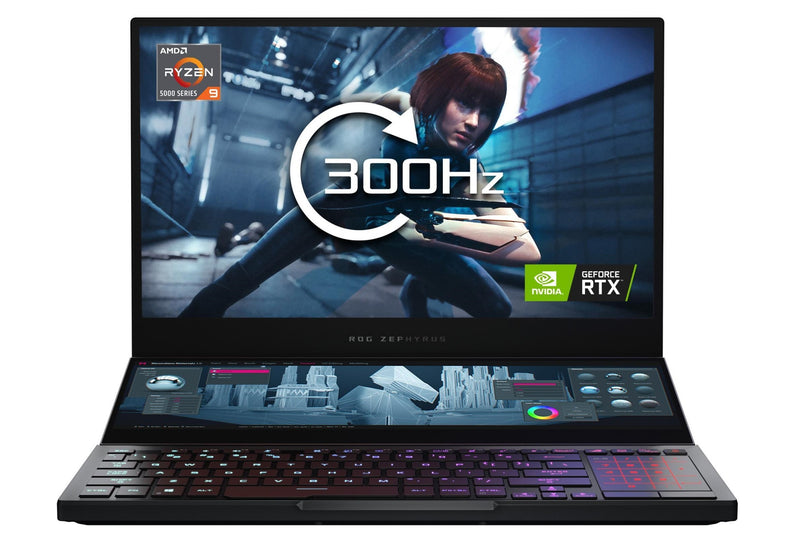 Asus ROG Zephyrus Duo 15 SE, 15.6" FHD 300Hz, AMD Ryzen 9 5980HS, 32GB RAM, 2TB (2x 1TB) SSD, NVIDIA GeForce RTX 3080